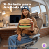 Capa Protetora de Silicone Nerdcase para AirPods Pro 3, X-Salada