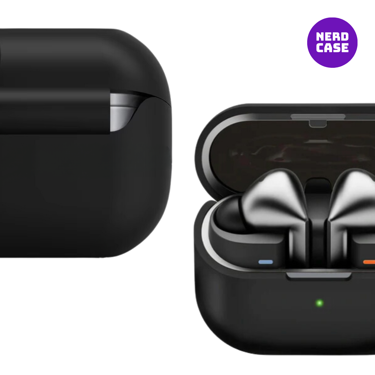 Kit Caneta Limpeza e Capa Protetora de Silicone Nerdcase Compatível com Samsung Galaxy Buds 3, 3 Pro , 3 FE, Preto