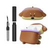 Kit Limpador para Fones e Capa Protetora de Silicone Nerdcase para AirPods Pro 1 e 2, Poyz Dog