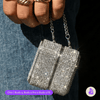 Capa Protetora Chic Nerdcase para Samsung Galaxy Buds 3, Buds Pro 3, Buds3 FE, Strass Prata