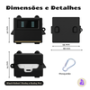 Capa Protetora Nerdcase para Samsung Galaxy Buds 4, Silicone, Robô Preto