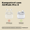 Kit Limpador para fones e Capa Protetora de Silicone Nerdcase para AirPods Pro 3, Preta