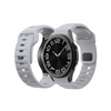 Pulseira 20mm entre Pinos para Samsung Galaxy Watch, Silicone, Cinza