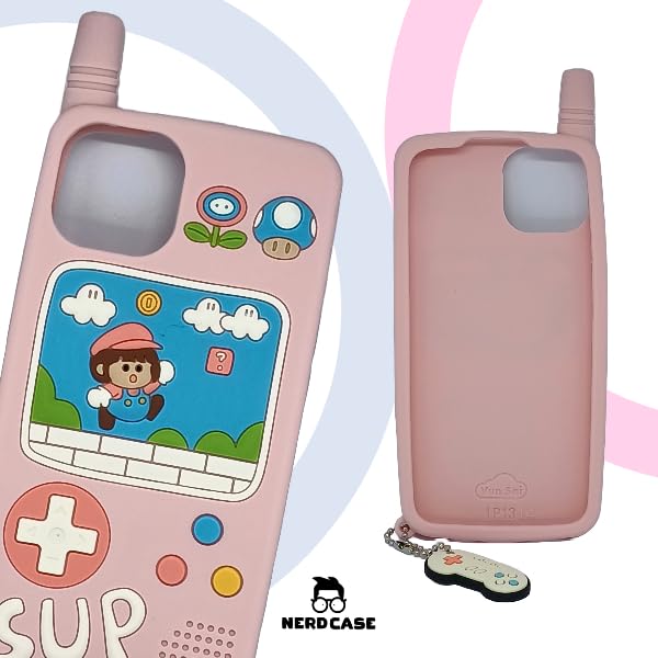 Capinha de silicone minigame compatível com iphone 13 e 14