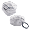 Capa Protetora de Silicone Nerdcase para Samsung Galaxy Buds 4, Buds 4 Pro, Transparente com Glitter