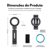 Suporte para Celular Nerdcase, Magnético Dobrável, Plástico PU