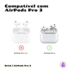 Capa Protetora de Silicone Nerdcase para AirPods Pro 3, Lego Brick