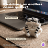 Kit Limpador para Fones e Capa de Pelúcia Nerdcase para AirPods Pro 3, Cachorro Piloto Aviador