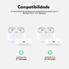 Capa Protetora Nerdcase de Silicone, Compatível com AirPods Pro, Cinza