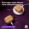 Kit Limpador para Fones e Capa Protetora Luxe Nerdcase para Samsung Galaxy Buds 3, Buds Pro 3, Buds3 FE, Caramelo