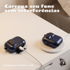 Kit Limpador para Fones e Capa Protetora de Silicone Nerdcase para AirPods Pro 3, Urban Azul Cintilante