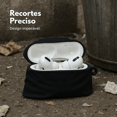 Capa Protetora Nerdcase Modelo Saco de Lixo, Compatível com AirPods Pro