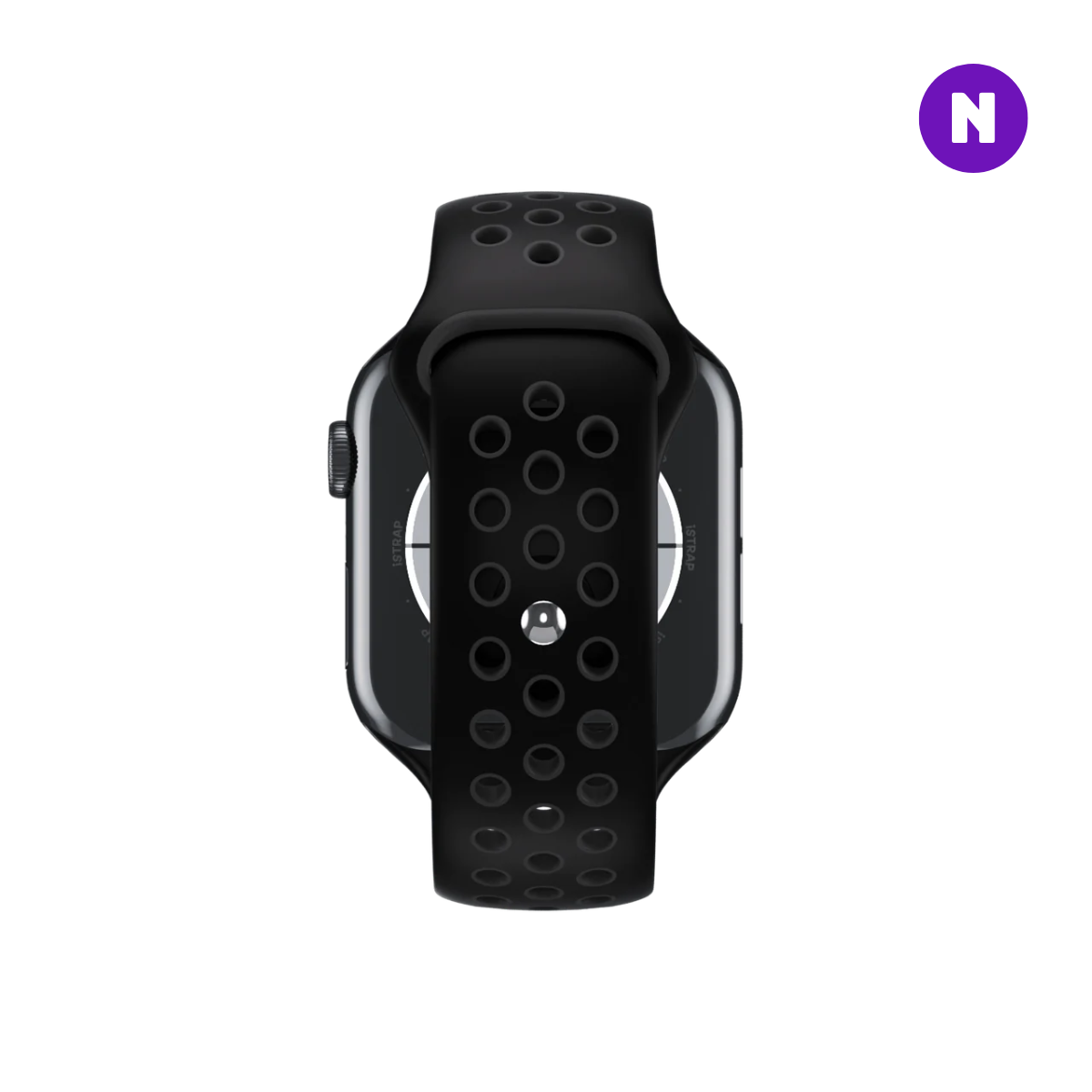 Pulseira 38/40/41mm para Apple Watch, Preto/Cinza
