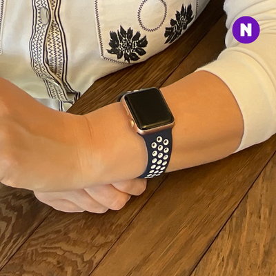 Pulseira 38/40/41mm para Apple Watch, Azul e Branco