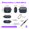 Kit Limpador para Fones e Capa Protetora Nerdcase para Airpods Pro 3, Controle Videogame