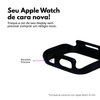 Kit com 2 Capas Moldura Protetora Nerdcase, Compatível com Apple Watch 41mm, Sem Vidro, Preta