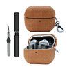 Kit Limpador para Fones e Capa Protetora Luxe Nerdcase para Samsung Galaxy Buds 3, Buds Pro 3, Buds3 FE, Caramelo