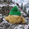 Capa de Pelúcia Nerdcase para AirPods 4, Cachorro Beanie Brown