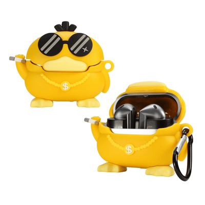 Capa Protetora Nerdcase para Samsung Galaxy Buds 3, Buds 3 Pro, Buds 3 Fe, Mc Psyduck