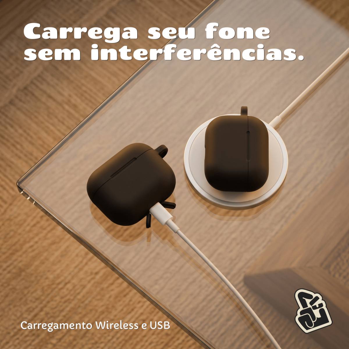Kit Basic Capa de Silicone 5 em 1 para AirPods 4 e 5