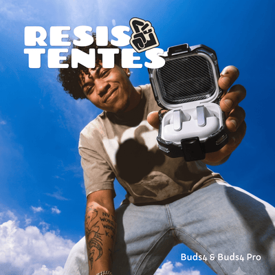 Capa Protetora Nerdcase para Samsung Galaxy Buds 4, Buds 4 Pro, Silicone Premium Resistente, Transparente