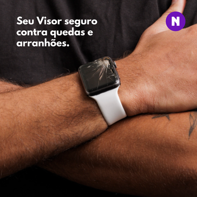 Película 42mm de Vidro Cerâmico Apple Watch, Transparente